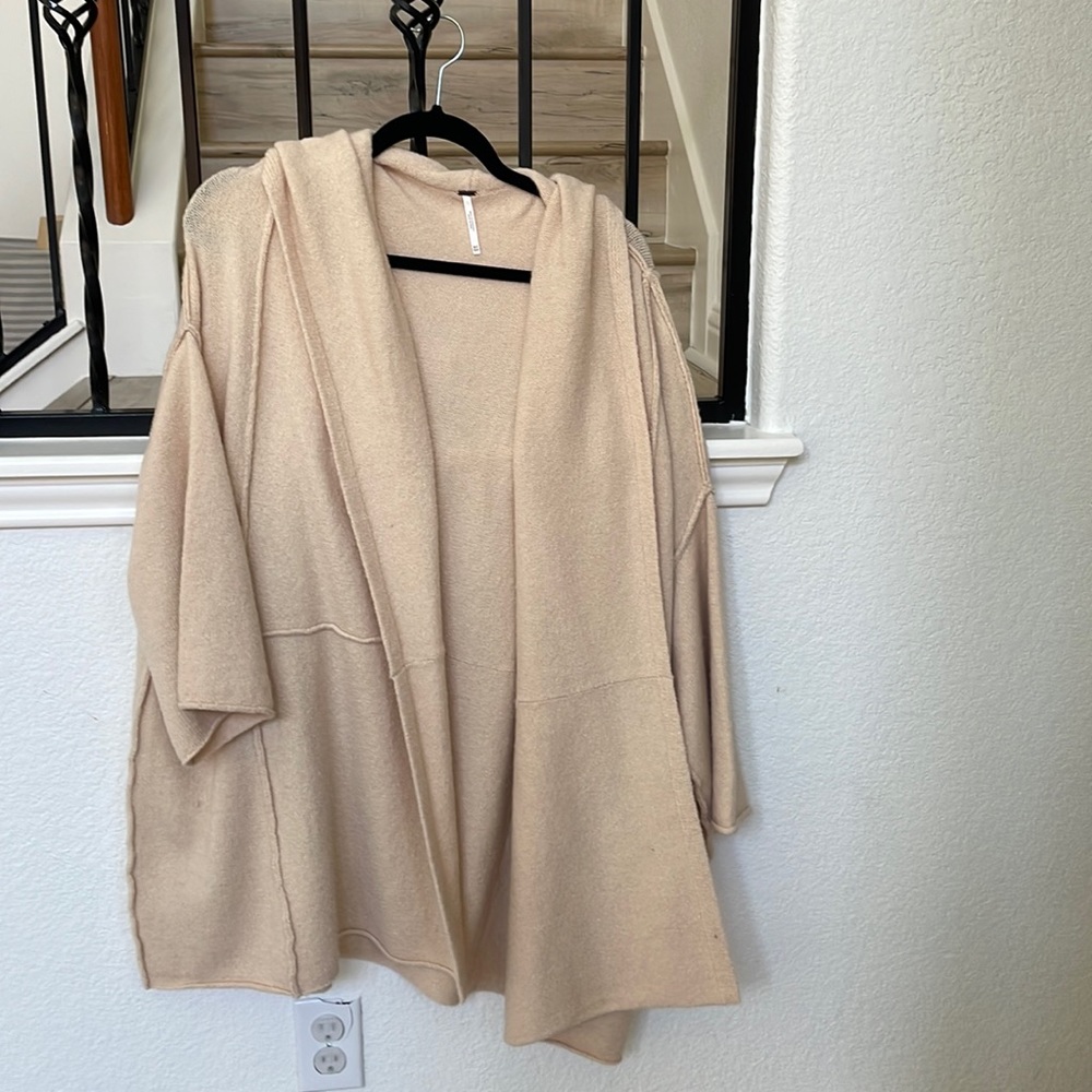 FREE PEOPLE light pink coat